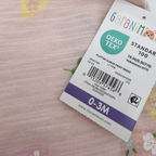 Robe rose imprimé papillons — 0-3 mois
