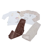 Lot de 2 pyjamas deux pièces en velours - 24 mois