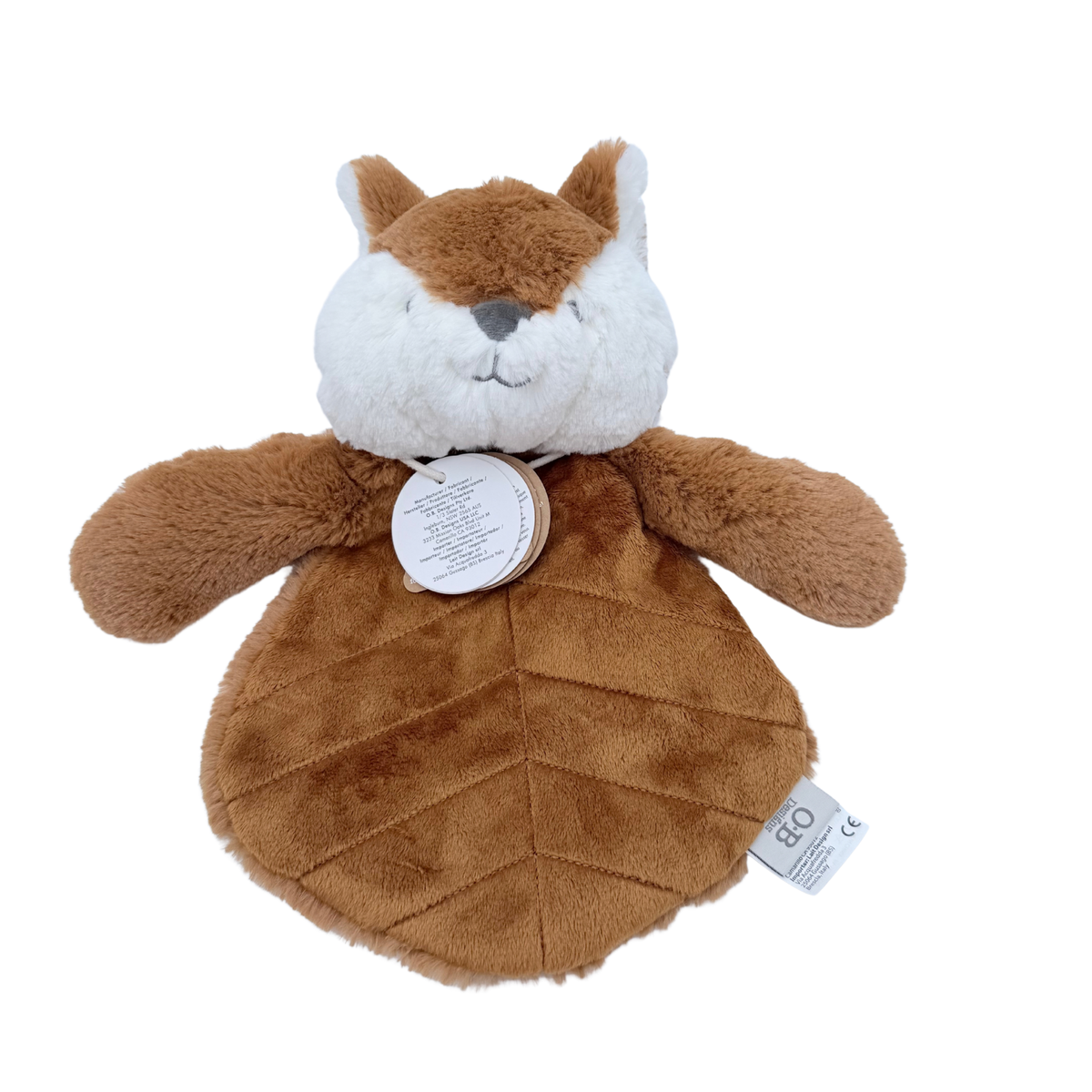 Doudou peluche renard cuivré – 30 cm