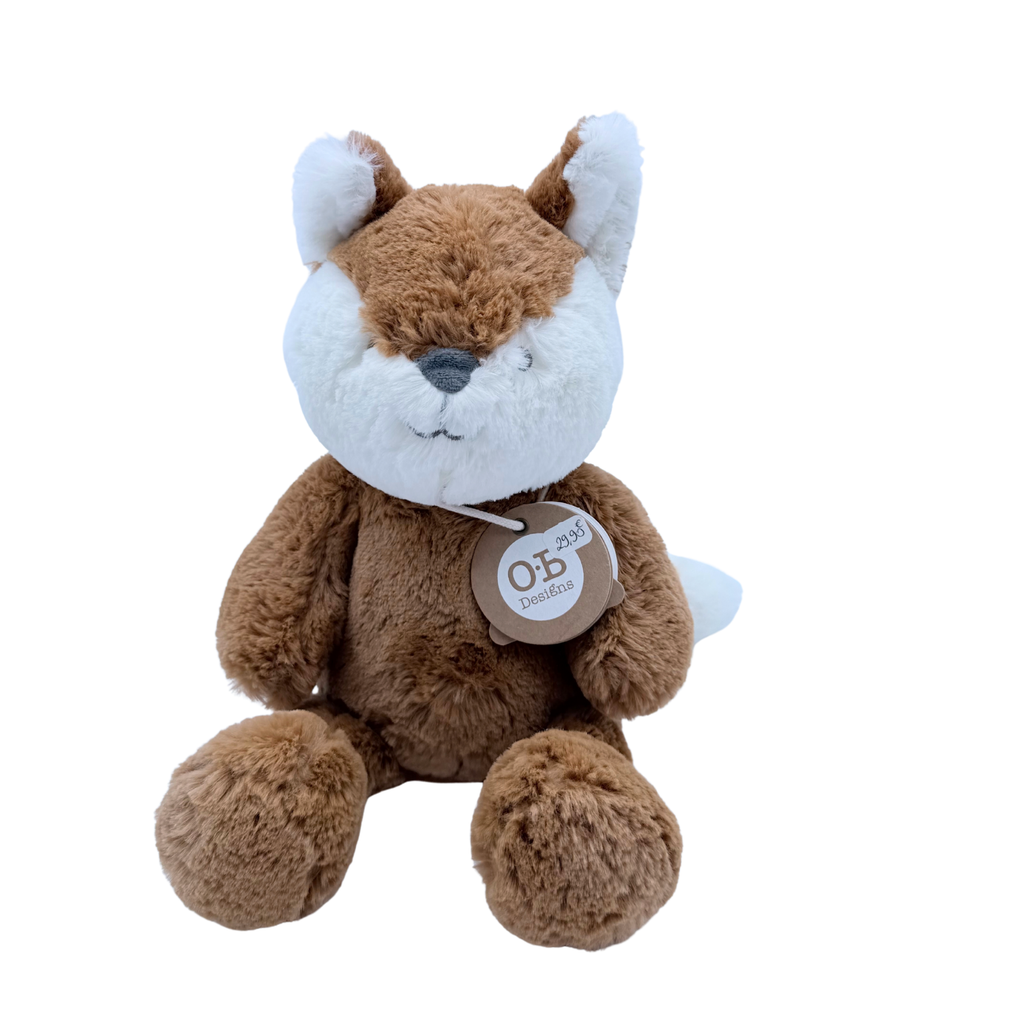 Peluche renard ultra douce cuivrée – 40 cm