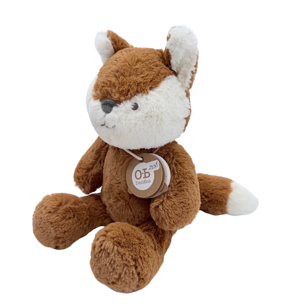 Peluche renard ultra douce cuivrée – 40 cm