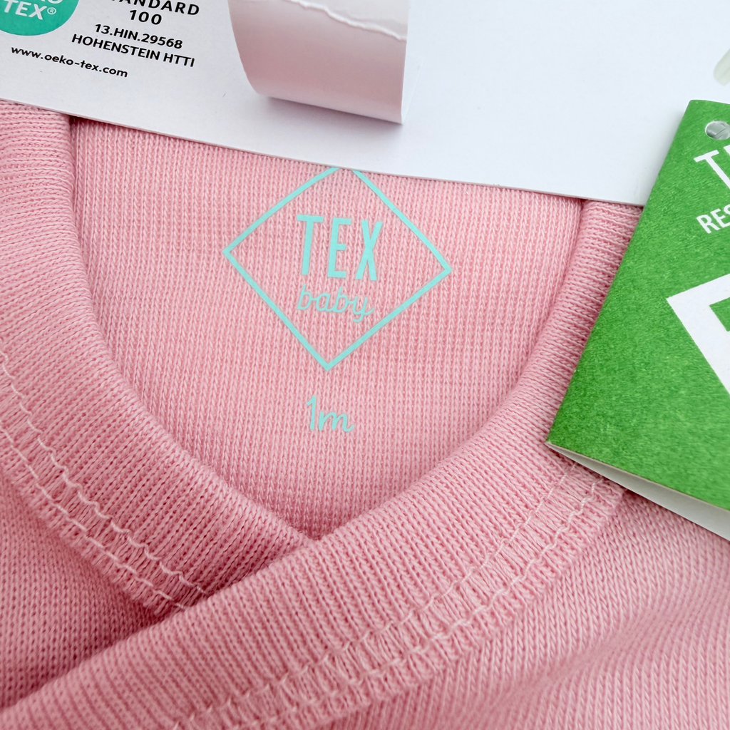 Lot de 3 bodies bébé croisés rose et blanc - 1 mois