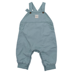 Ensemble salopette et t-shirt rayé vert d'eau - 3 mois