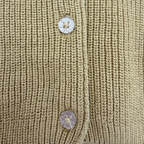 Gilet maille moutarde — 12 mois