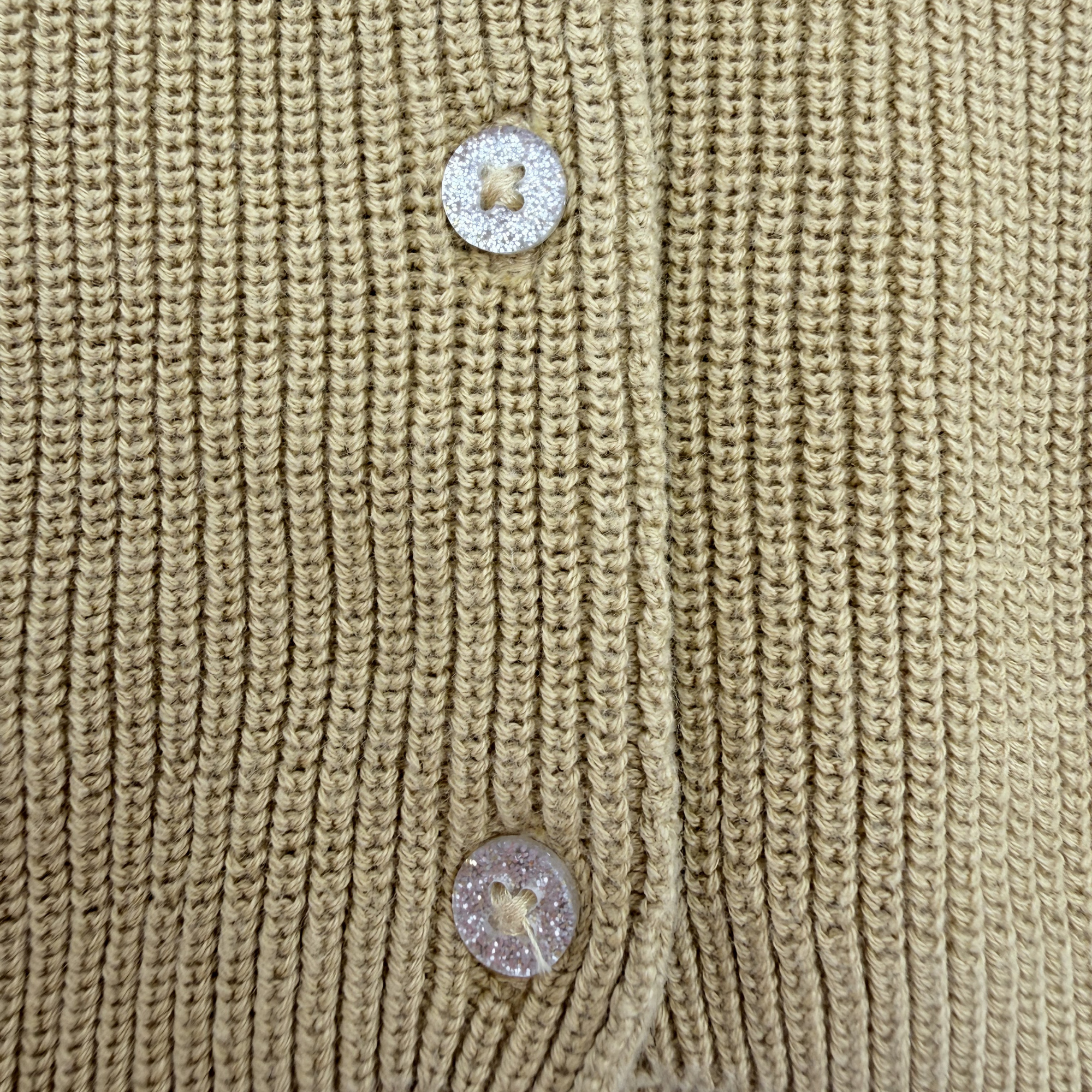Gilet maille moutarde — 12 mois