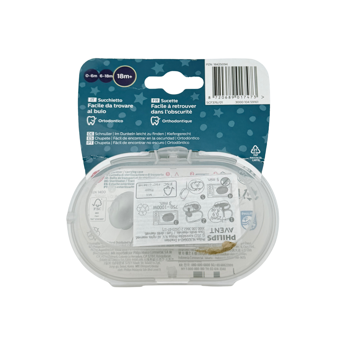 Lot de 2 sucettes Ultra Air Nighttime 18 mois et +