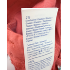 Salopette short corail à ceinture fleurie — 9 mois