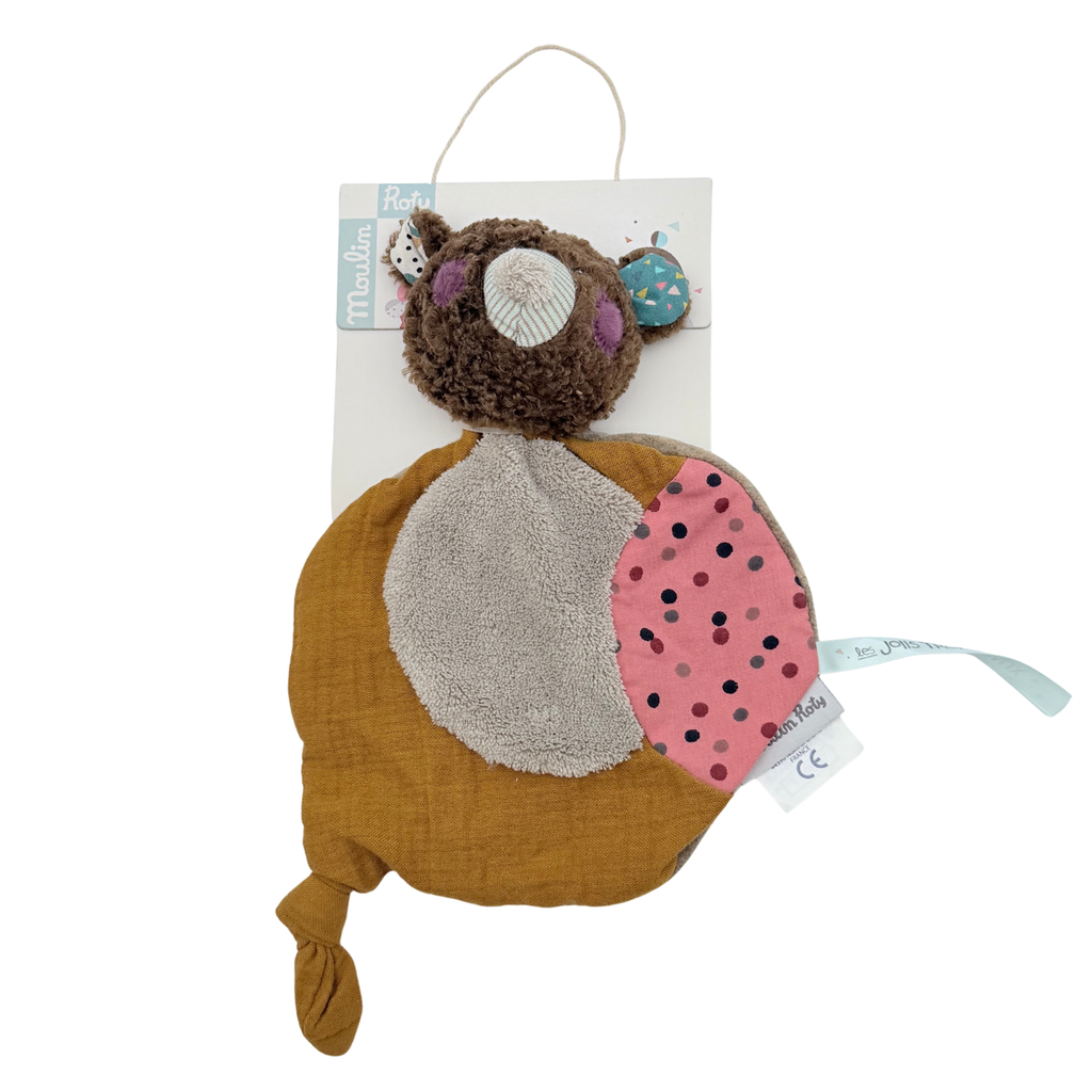 Doudou ours brun Les Jolis Trop Beaux – 27 cm