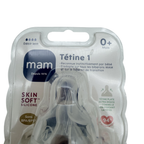 Lot de 2 tétines débit lent 0+ mois