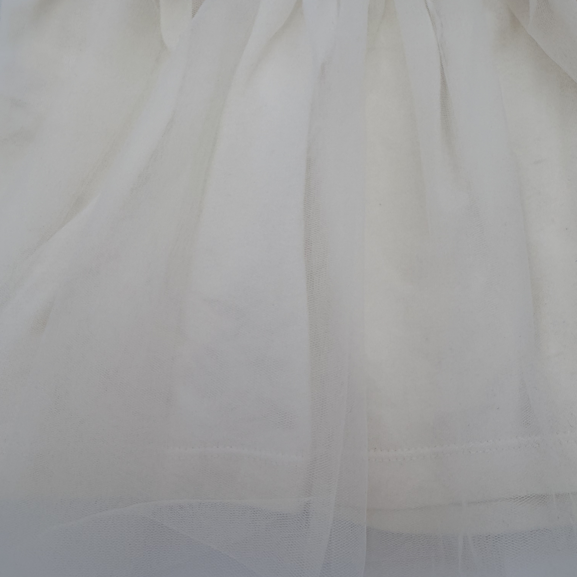 Robe bébé rayée avec jupe en tulle — 18 mois