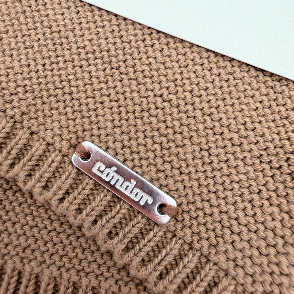 Boléro maille marron — 6 mois