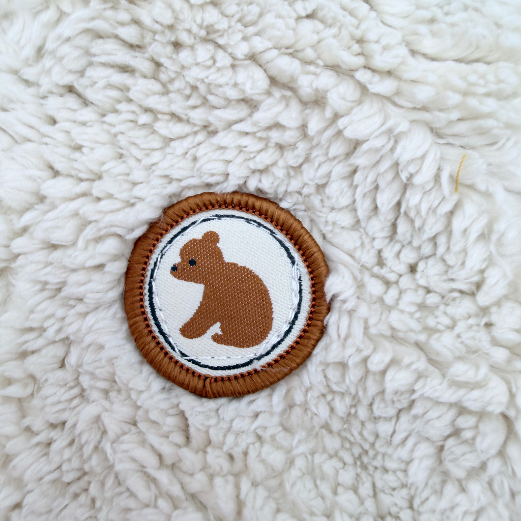 Veste bébé en sherpa à capuche écru - 1 mois