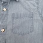 Chemise denim bleu clair — 18 mois