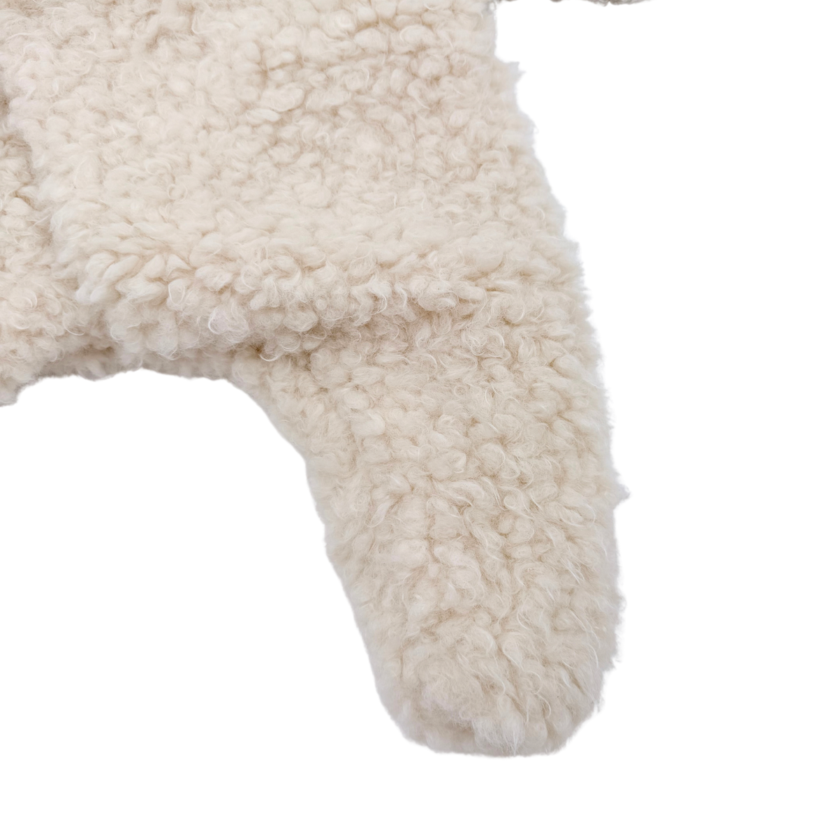 Combinaison pilote bébé écrue en sherpa à capuche - 1 mois