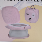 Pot de voyage pliable pour enfant — rose
