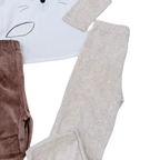 Lot de 2 pyjamas deux pièces en velours - 24 mois