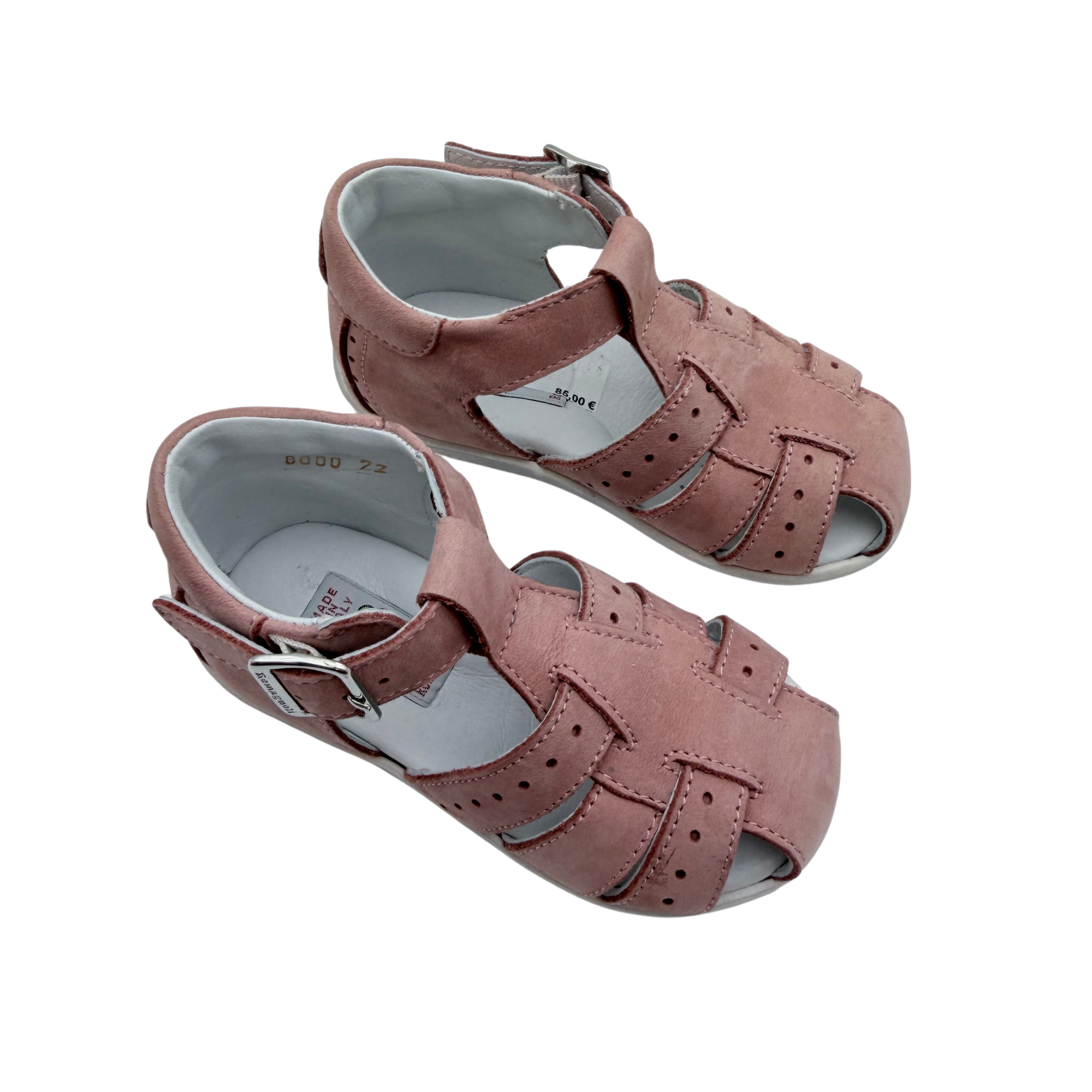 Sandales fermées vieux rose — 22