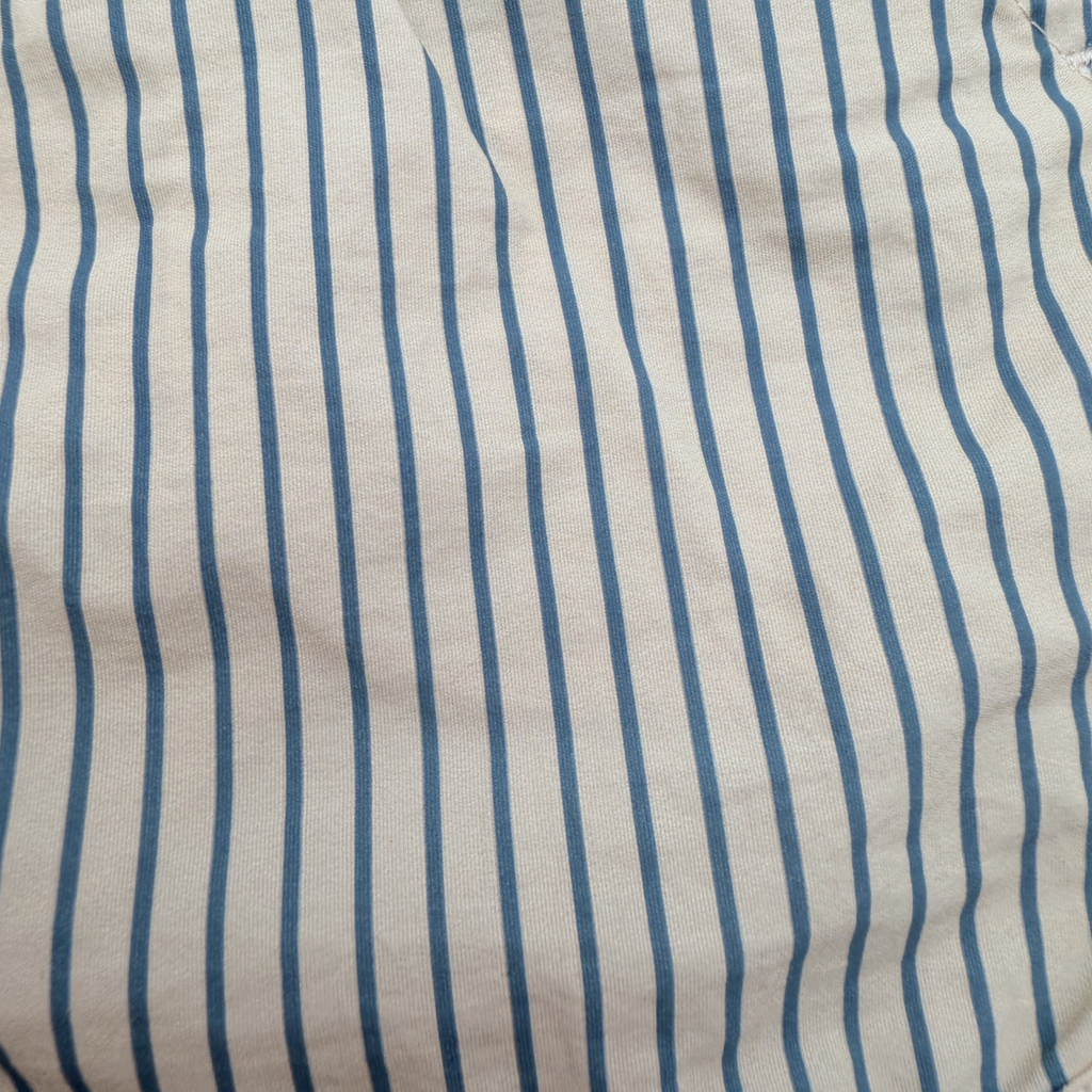 Short de bain rayé écru et bleu — 9 mois