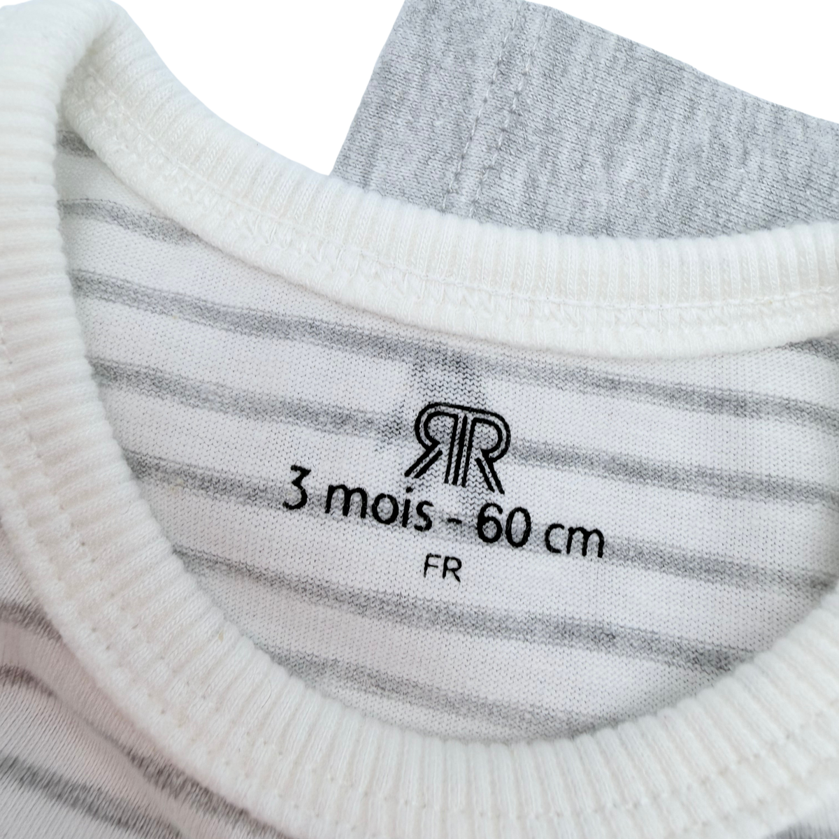 Lot de 2 t-shirts à manches longues motifs animaux - 3 mois