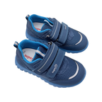 Baskets enfant bleu marine à double scratch - 25