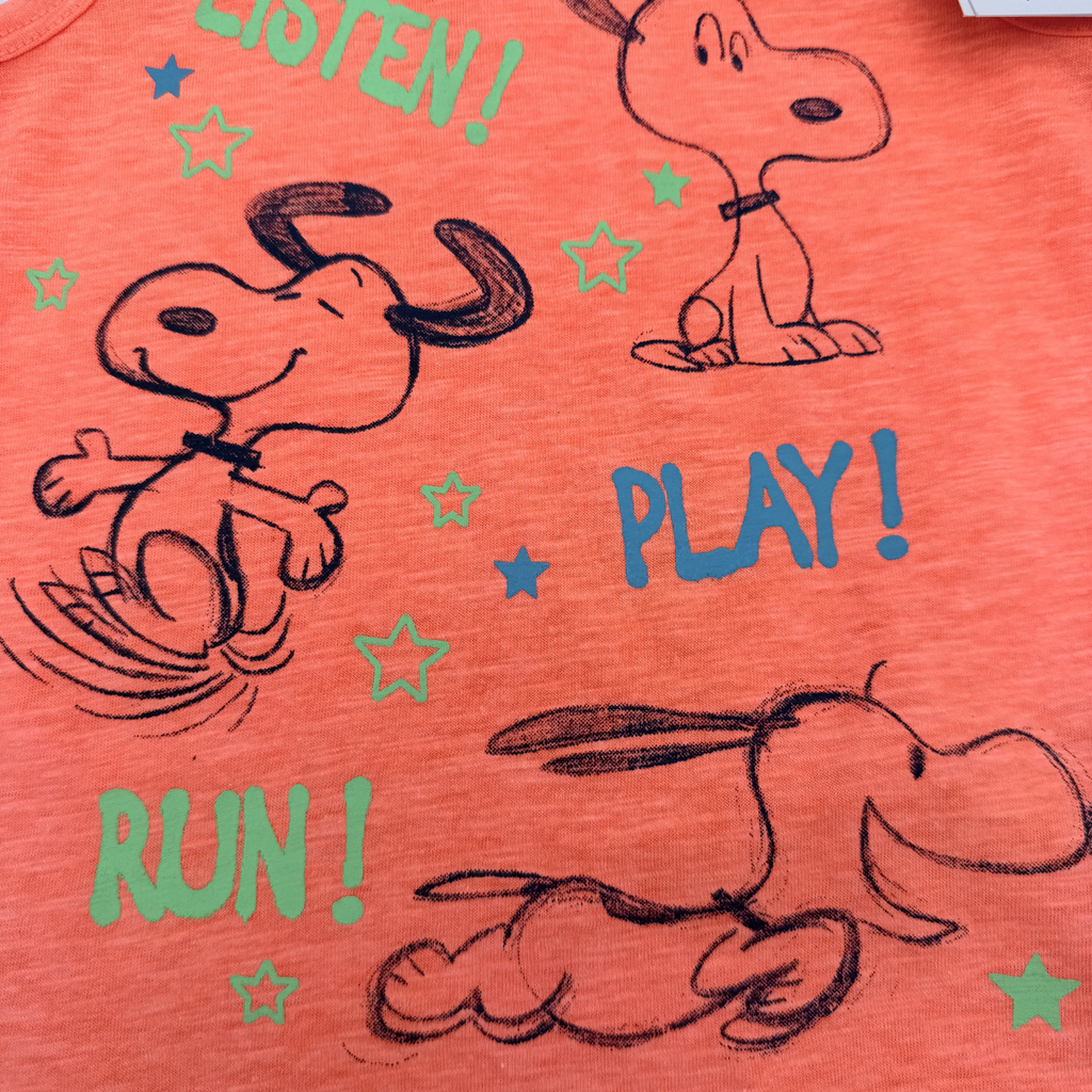 Débardeur orange Snoopy — 18-24mois
