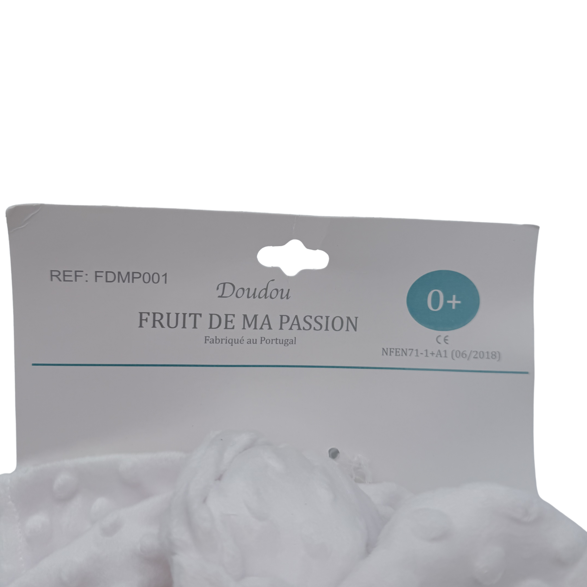 Doudou lapin douceur — blanc