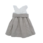 Robe bébé bi-matière beige & écru — 18-24 mois