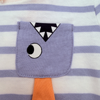 T-shirt rayé à motif oiseau — 18 mois