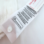 Robe blanche à volants brodés — 24 mois