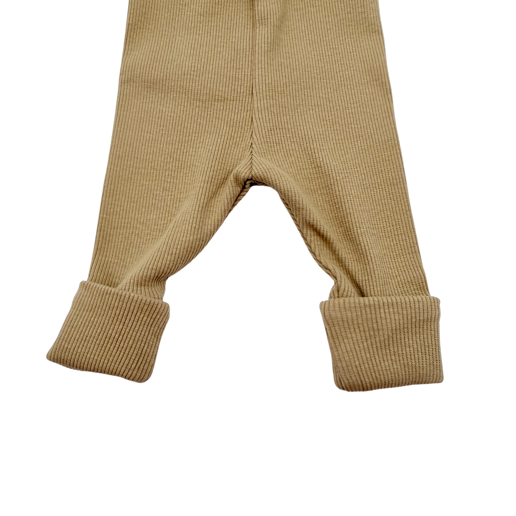 Legging moutarde en maille côtelée - naissance