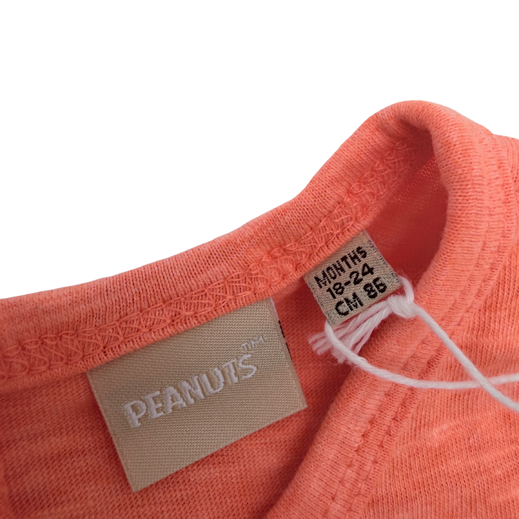 Débardeur orange Snoopy — 18-24mois
