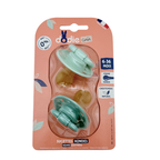 Lot de 2 sucettes rondes Gaïa - 6-36 mois