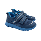 Baskets enfant bleu marine à double scratch - 25