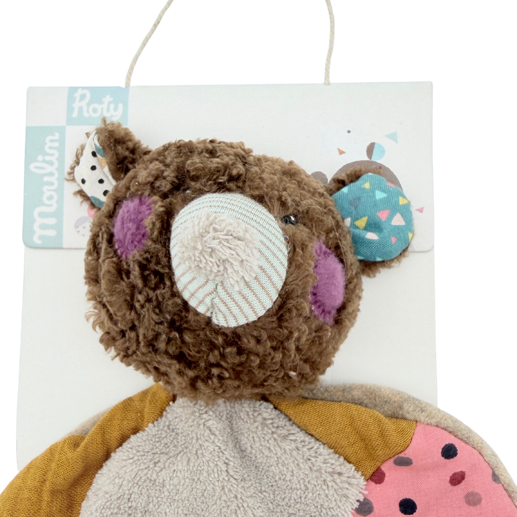 Doudou ours brun Les Jolis Trop Beaux – 27 cm