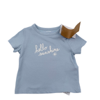 T-shirt bébé « Hello Sunshine » bleu - 3 mois