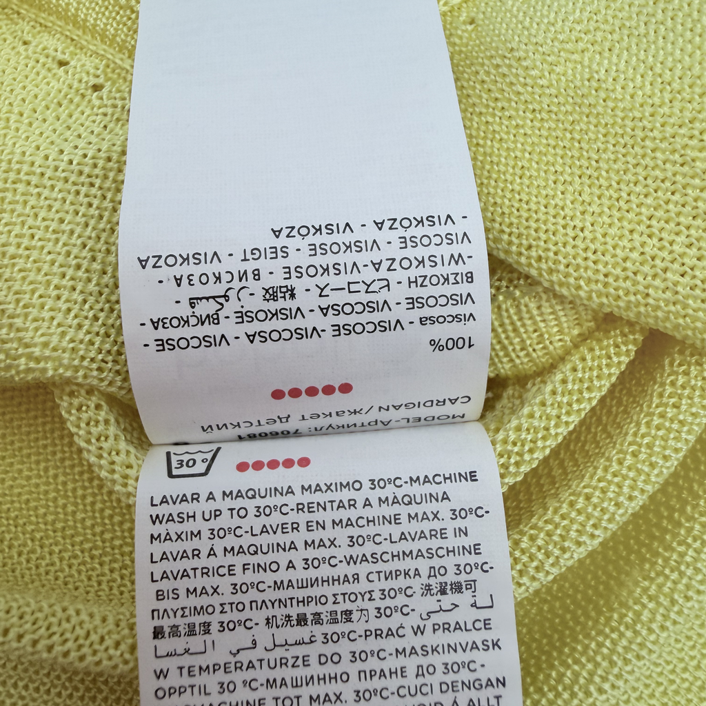 Boléro maille jaune — 18 mois