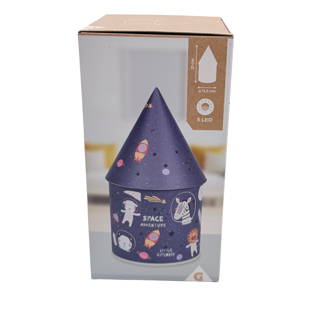 Lanterne LED enfant thème espace – Violet