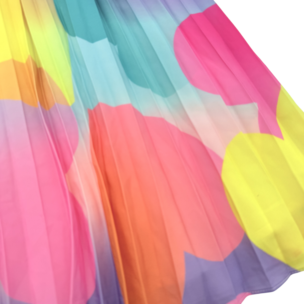 Robe plissée multicolore - 4 ans