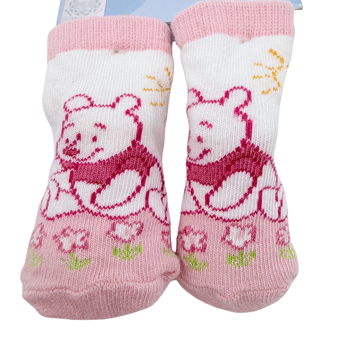Chaussettes Winnie l’Ourson roses – 0-6 mois