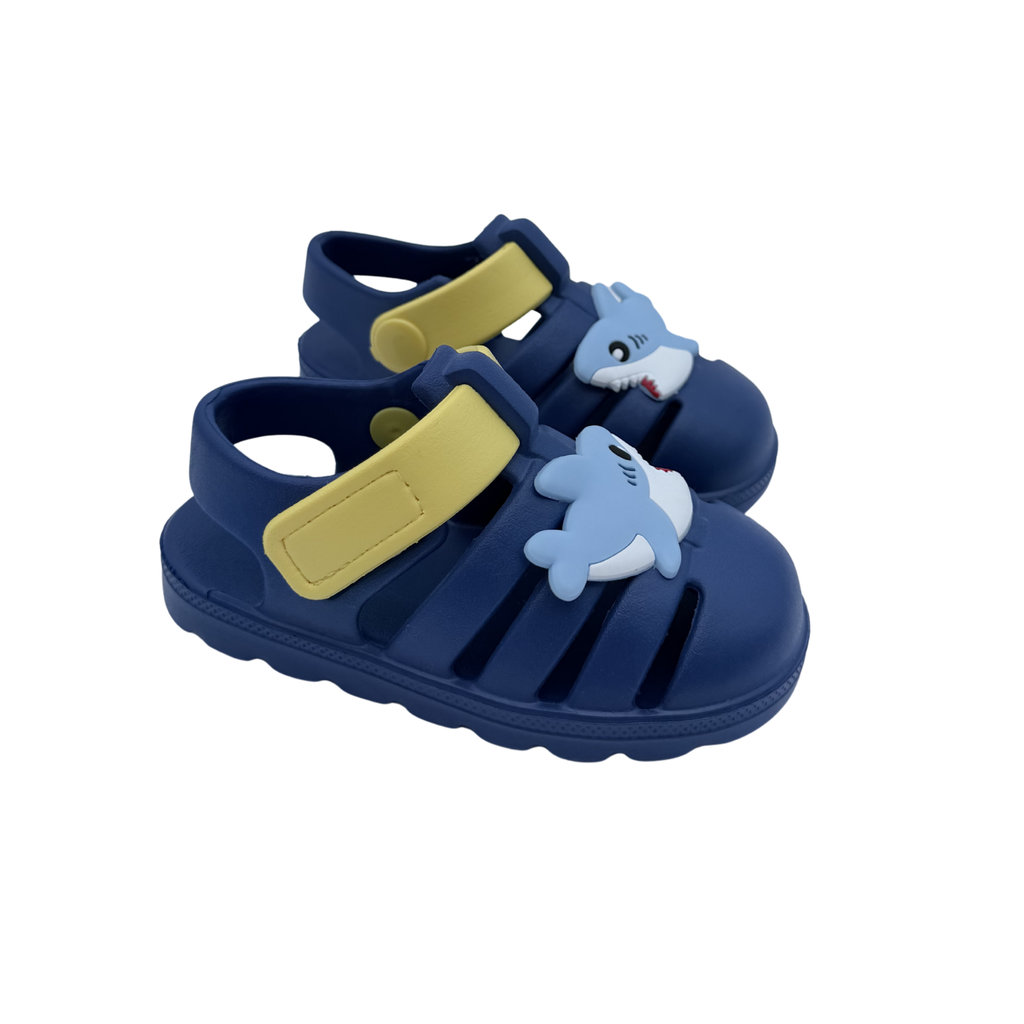 Sandales requin bleu et jaune — 22