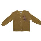 Gilet maille moutarde — 12 mois