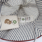 Bob bébé rayé bleu et blanc — 3-6 mois