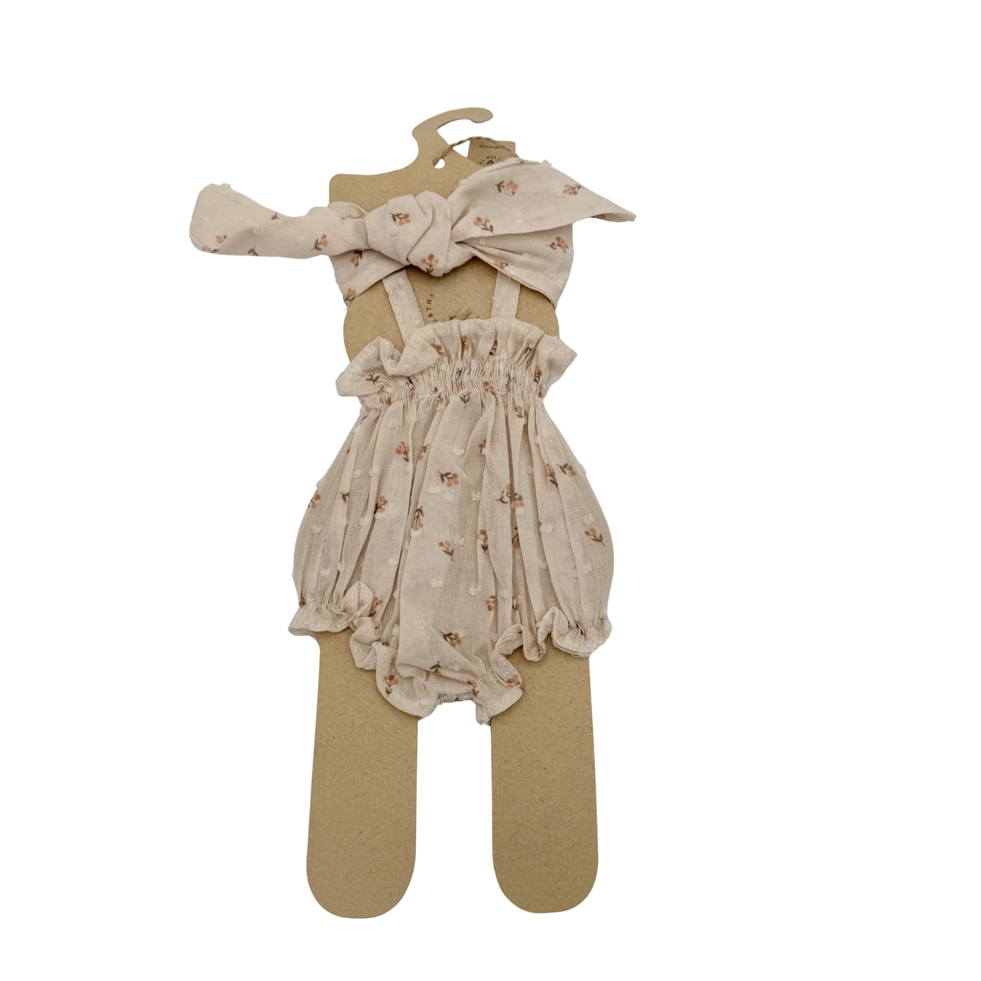 Tenue fleurie pour poupée 34-36 cm
