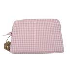 Pochette matelassée vichy rose — Taille L