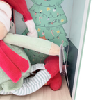Peluche lutin farceur de Noël avec boîte décorative