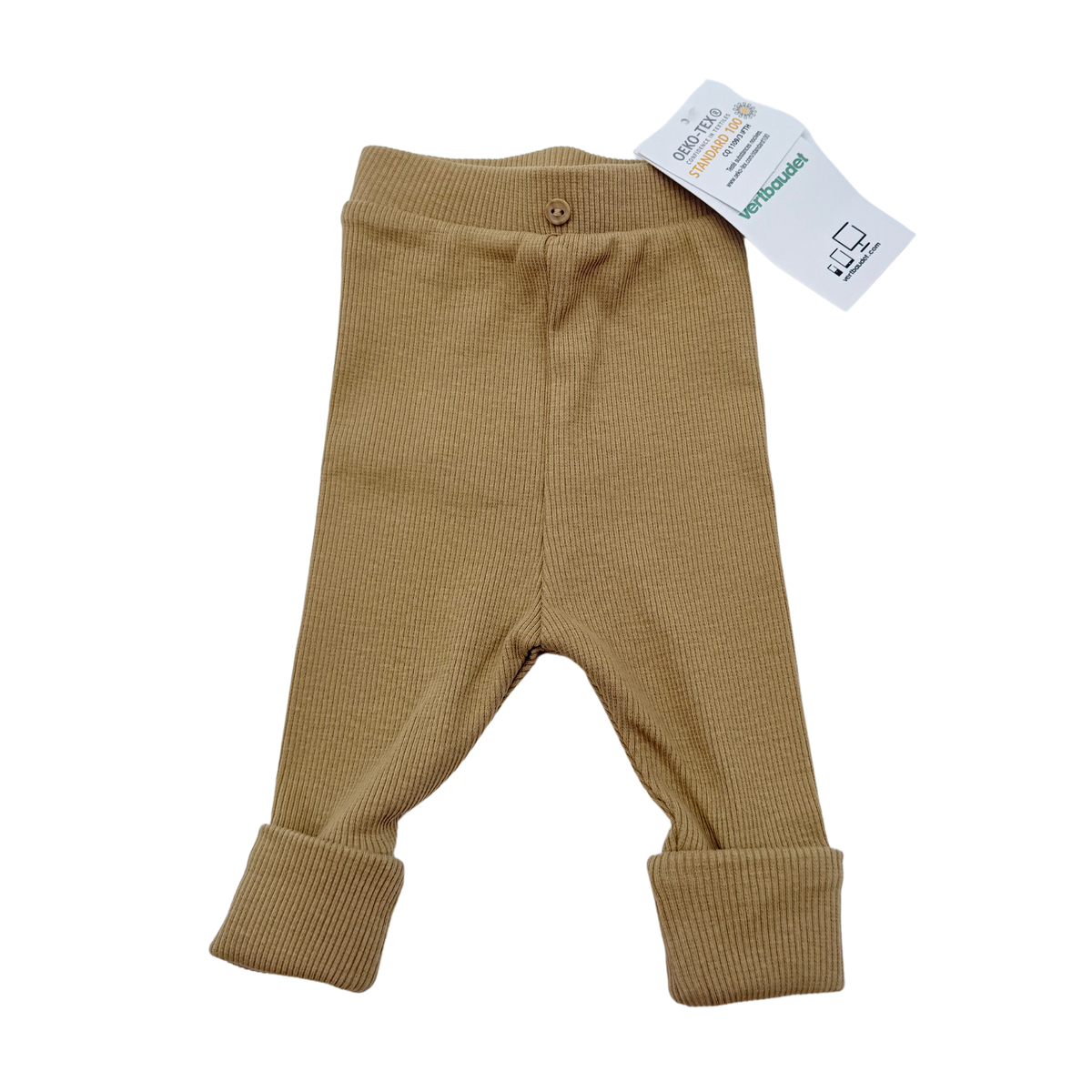 Legging moutarde en maille côtelée - naissance