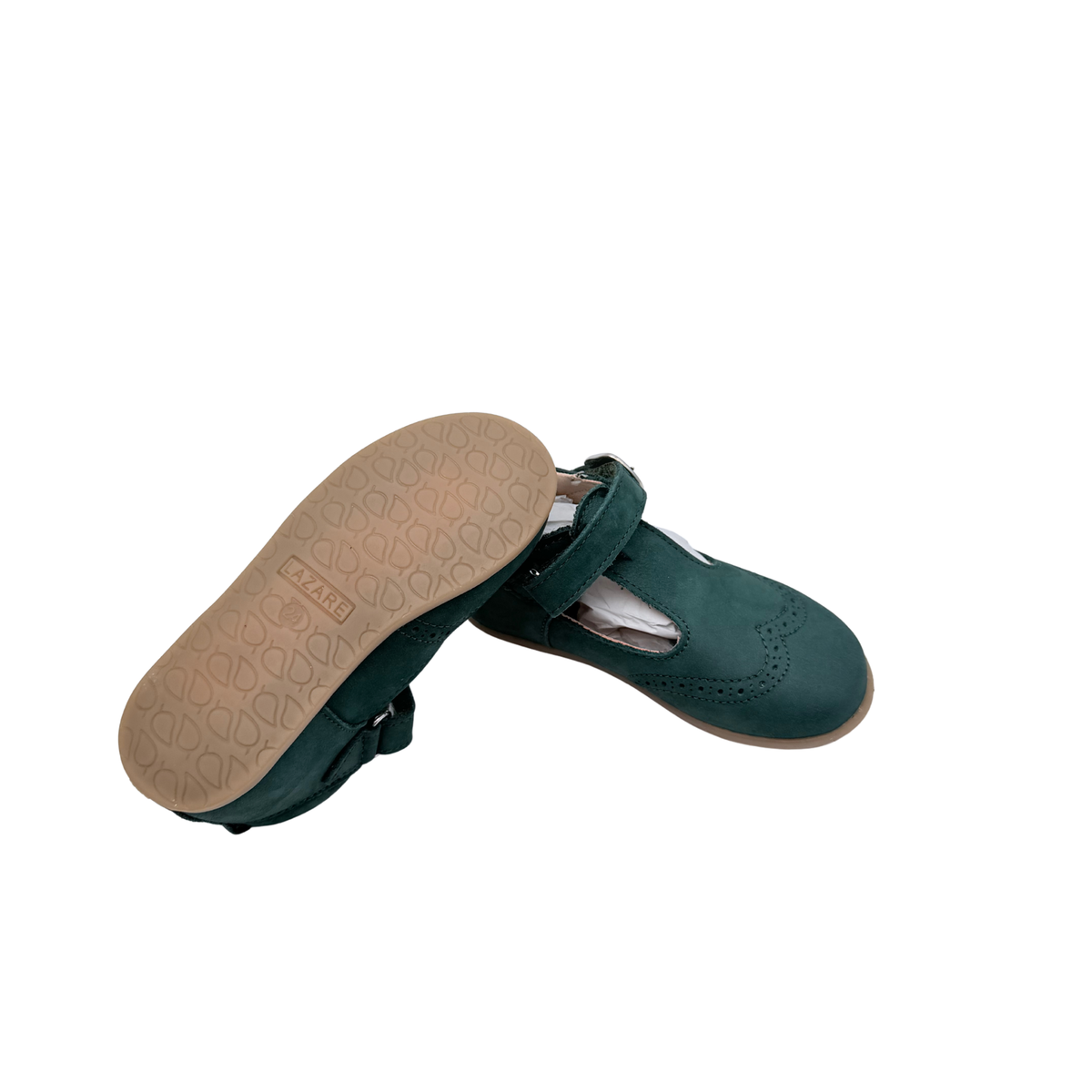Babies premiers pas en cuir vert - 24