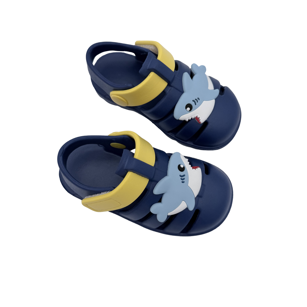 Sandales requin bleu et jaune — 22