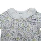 Pyjama à col volant imprimé fleuri — 3 mois