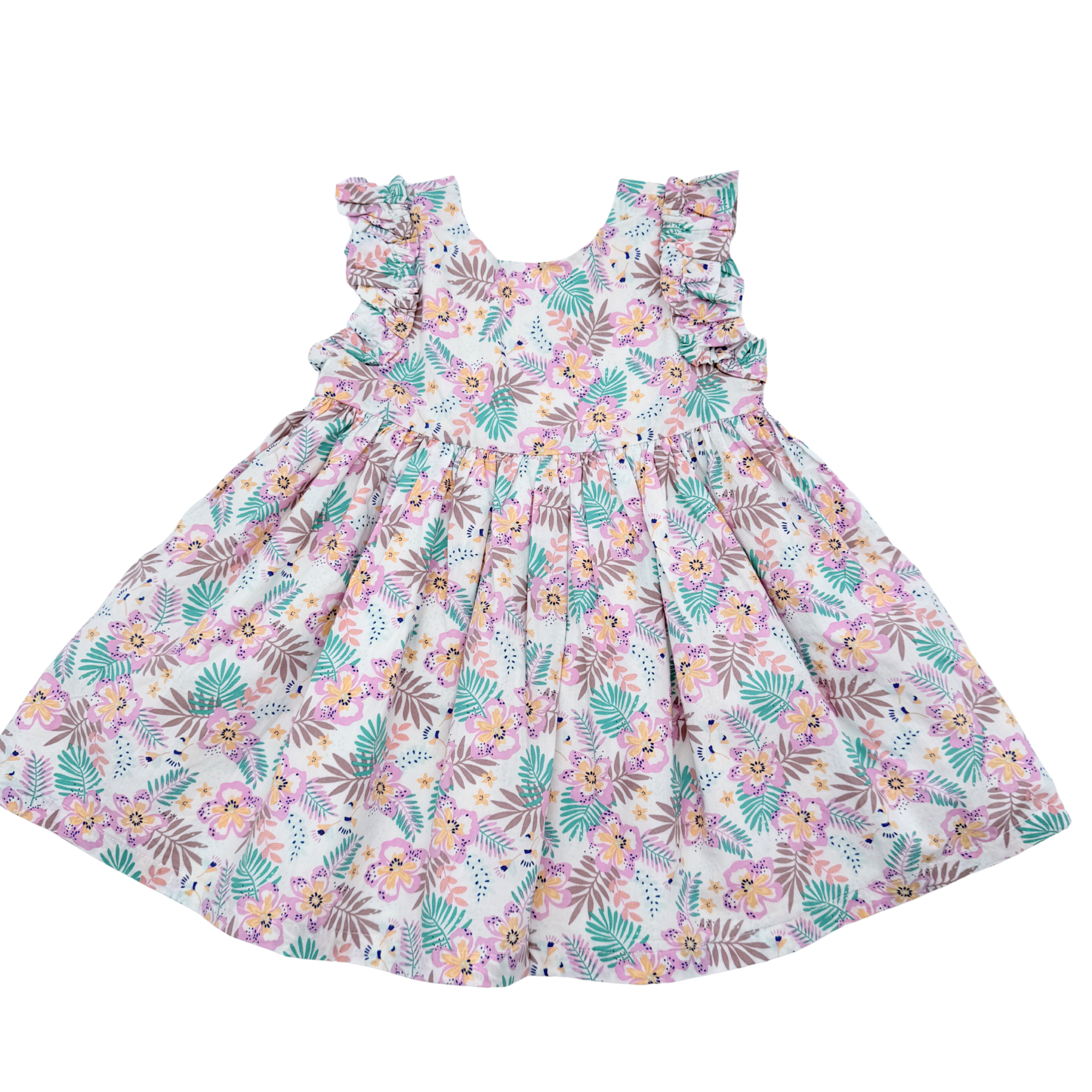 Ensemble robe fleurie et bloomer — 24 mois